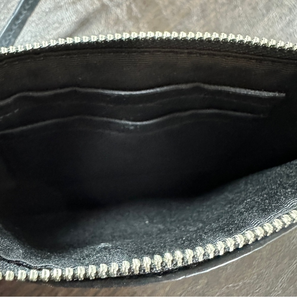 VTG Coach Glitter Black Wristlet with Silver Hardware - Picture 6 of 7